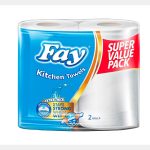 Fay Kitchen Towels White 2×12 Rolls