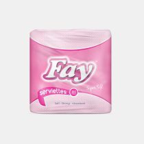Fay serviettes 1ply 60x100shts Pink