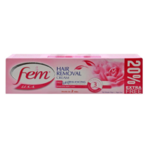 Fem Hair Removal Cream- Rose 90G + 18G 20%Free (Singles)