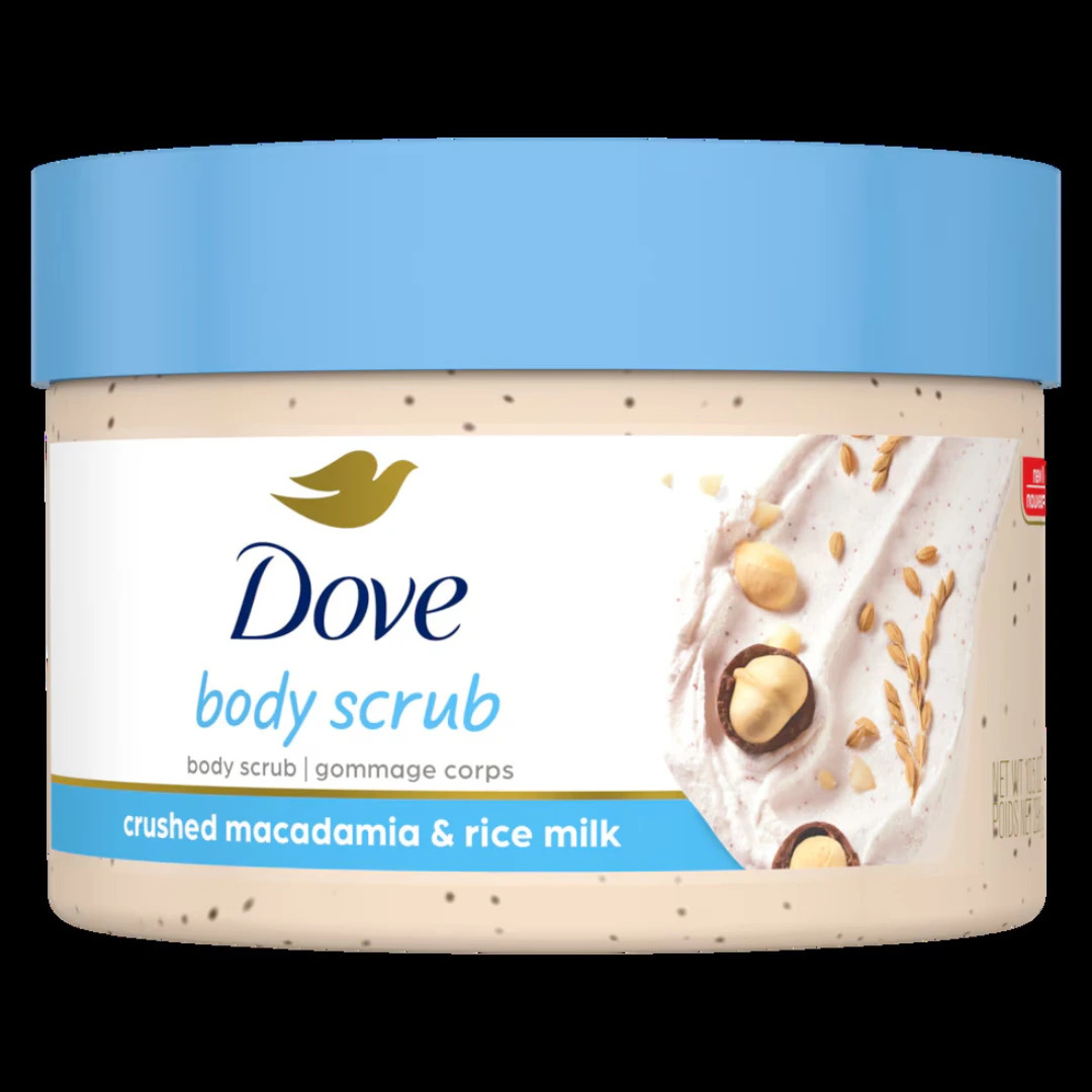 Dove Body Polish Crushed Macadamia & Rice Milk 298g