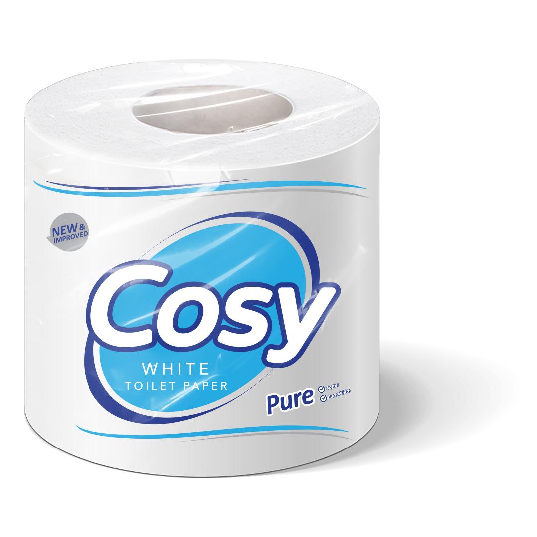 Cosy TP Emb. Unwrap. 4x10s White (40 Rolls)