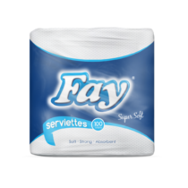 Fay Servt. 1ply 18 x 100shts White