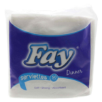 Fay Servt. Dinner 1ply 24x50shts White